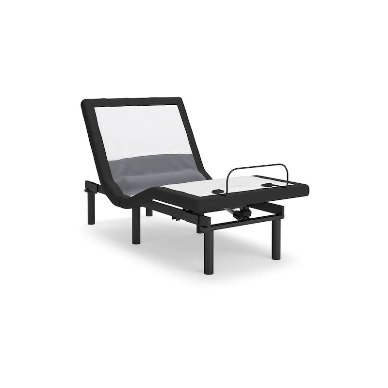 Sommier réglable avec support lombaire et audio, noir