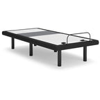Sommier réglable avec support lombaire et audio, noir
