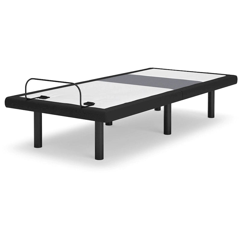Sommier réglable avec support lombaire et audio, noir