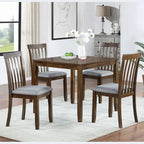 Table à manger rectangulaire en bois pour 4 personnes