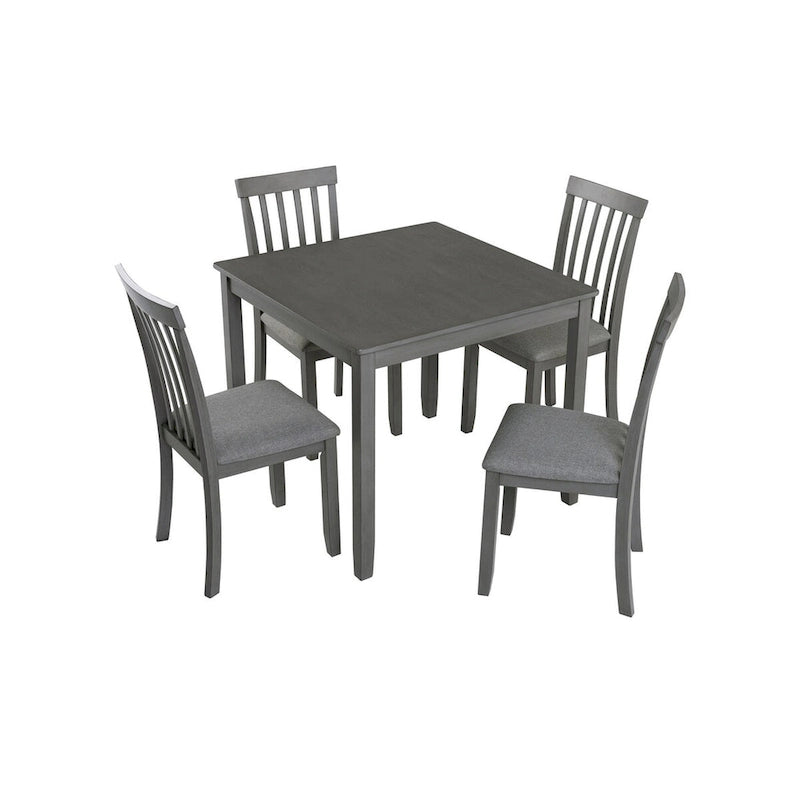 Table à manger rectangulaire en bois pour 4 personnes