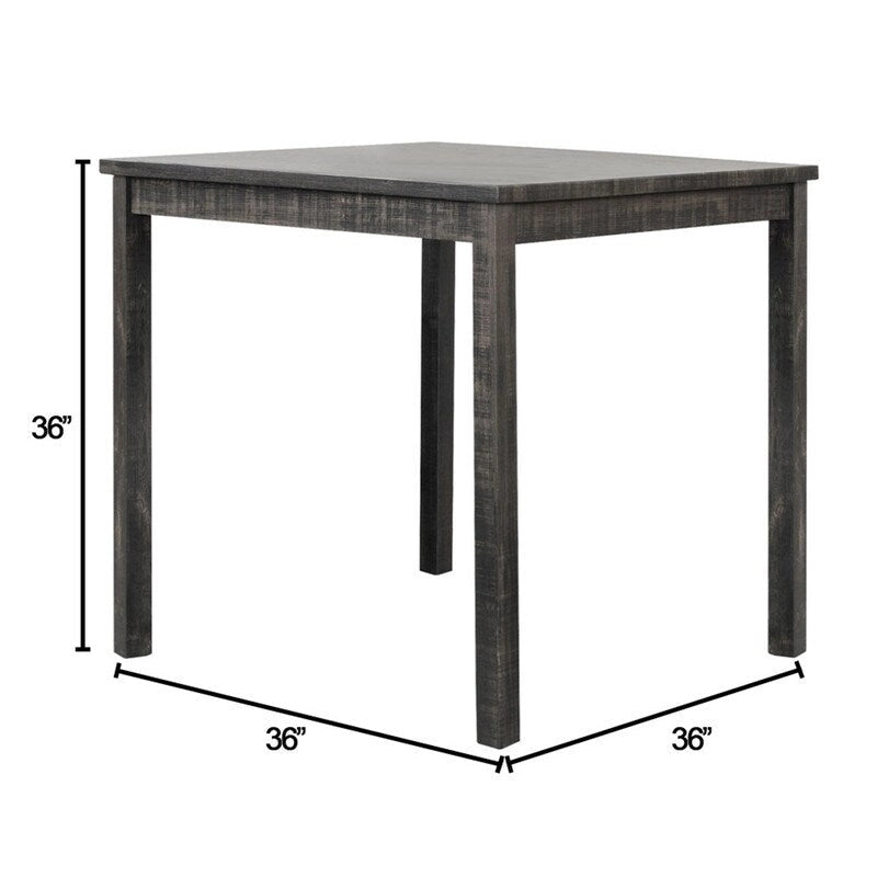 Carré 36 x 36 rustique style ferme hauteur comptoir