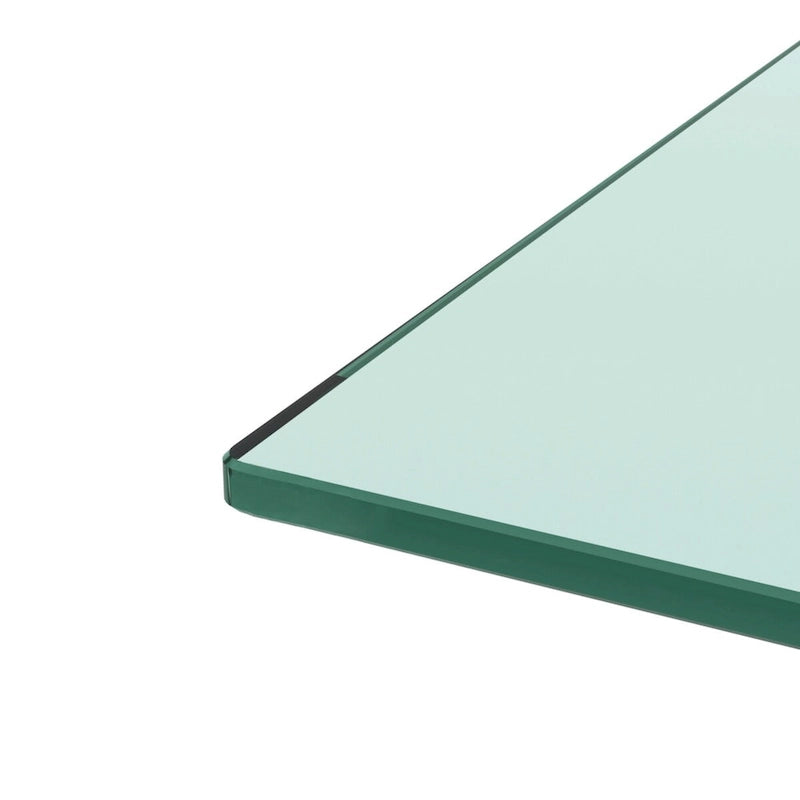 Table basse rectangulaire en noyer et verre, table basse transparente, tables d'appoint et centrales modernes pour salon, meubles de salon