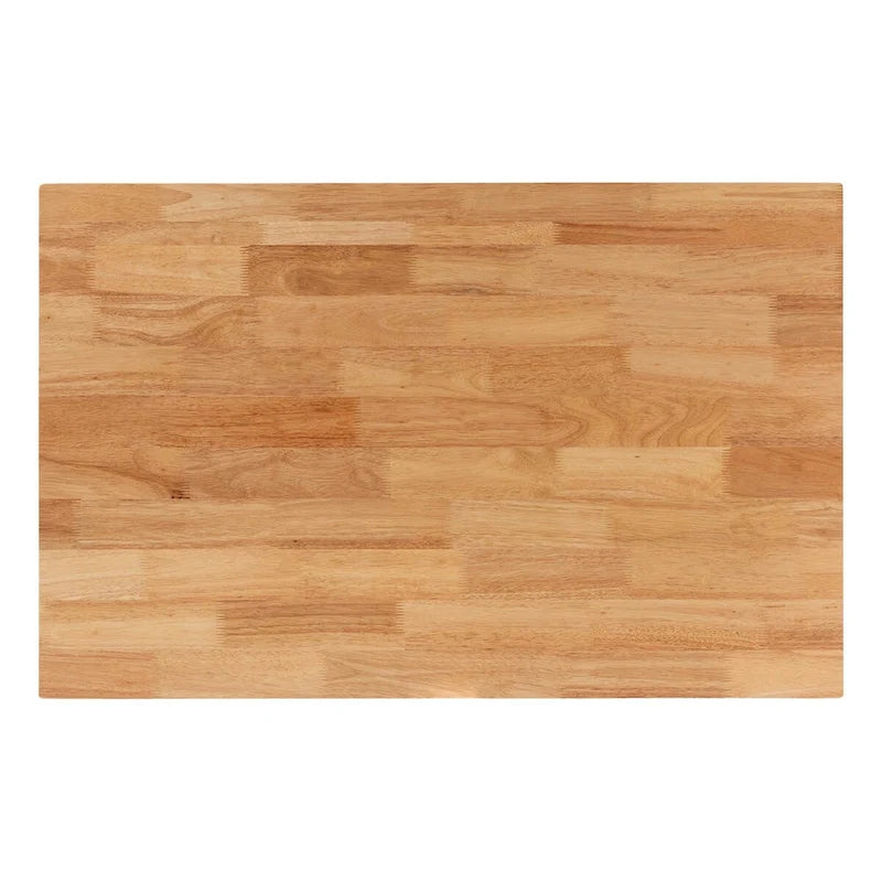 Coin repas moderne bohème en rotin Kubu naturel avec banc et table en bois