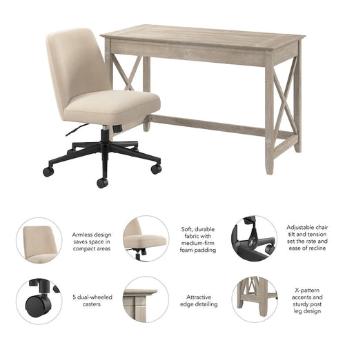 Bureau de 48 po L x 24 po P et chaise
