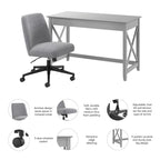 Bureau de 48 po L x 24 po P et chaise