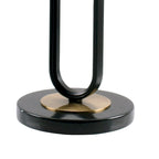 Table d'appoint ronde en marbre et métal 12 Grey