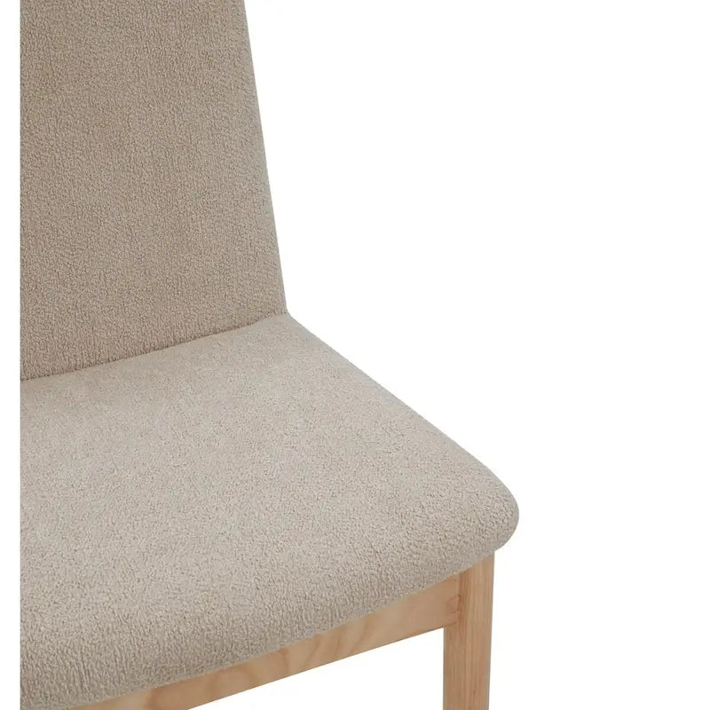 Chaise de salle à manger en bouclette de 18 po - 19 larg. x 23 prof. x 33 haut.