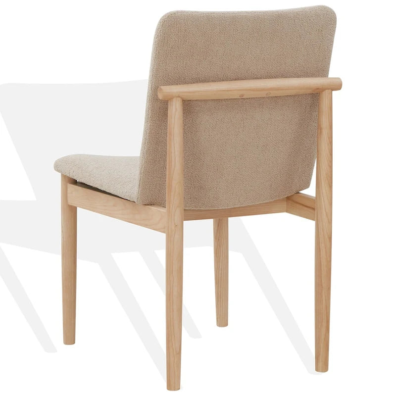 Chaise de salle à manger en bouclette de 18 po - 19 larg. x 23 prof. x 33 haut.